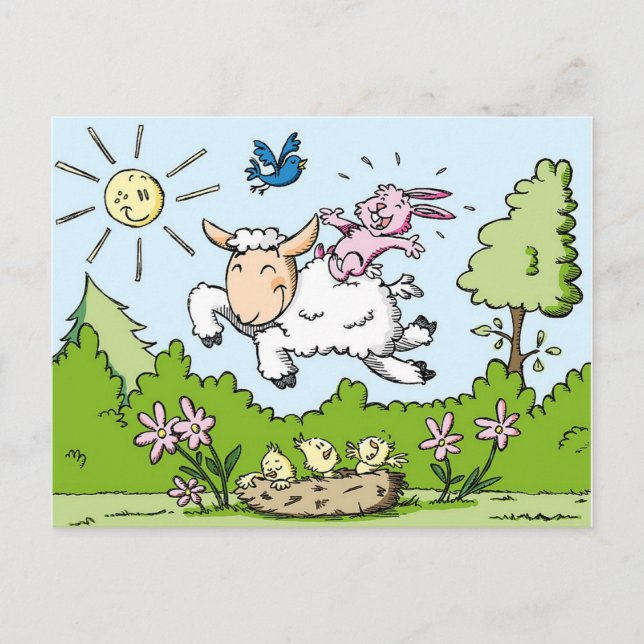 Easter Holiday Postcard (Front)