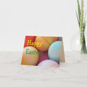 Easter homemade coloured eggs card