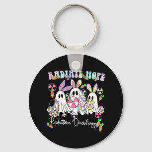 Easter Hope Radiation Oncology X-ray Rad Cute Ghos Key Ring