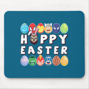 Easter hoppy easter group eggs Easter hoppy easter Mouse Pad