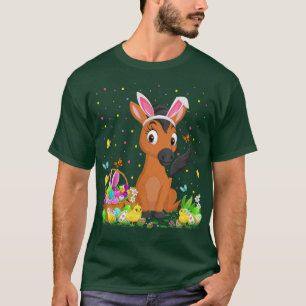 Easter Horse Bunny Egg Hunting Horse Easter Sunday T-Shirt
