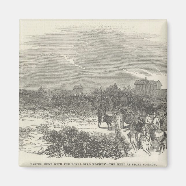 Easter Hunt with the Royal Stag Hounds Magnet (Front)