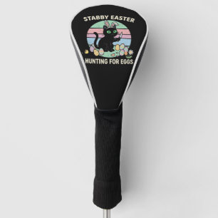 Easter Hunting For Eggs Funny Cat Golf Head Cover