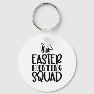 Easter Hunting Squad T Shirt Key Ring