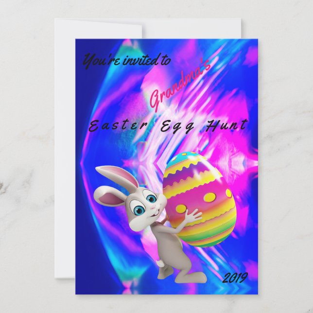 Easter Invitation - Easter Egg Hunt - Personalise (Front)