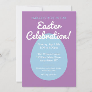 Easter invitation to a celebration