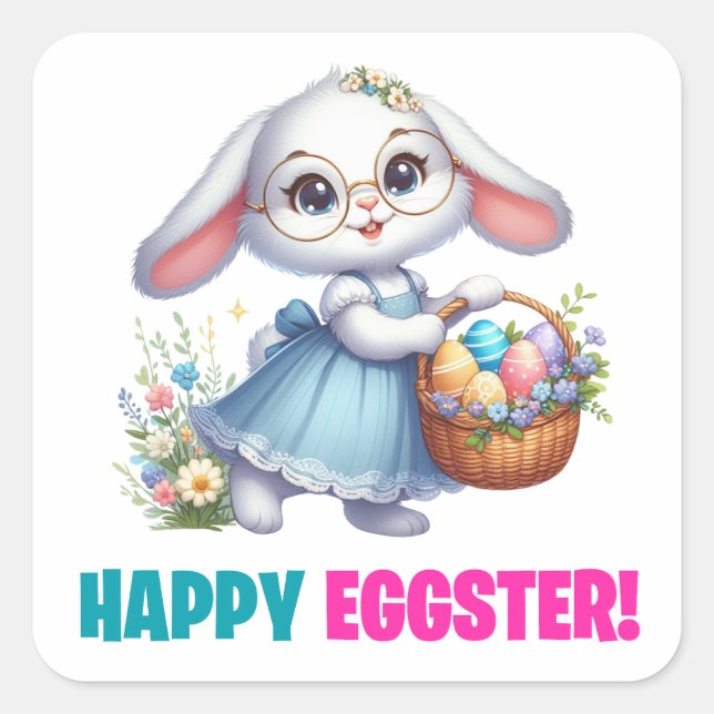 Easter is Coming - Easter Egg Hunt Square Sticker (Front)