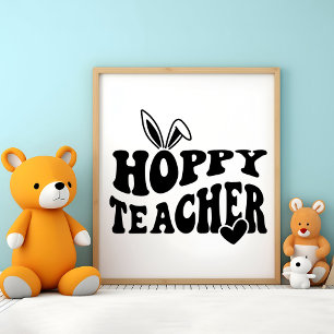 Easter is Coming - Floral Poster