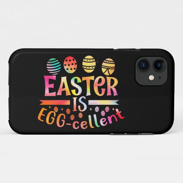 EASTER IS EGGCELLENT  easter egg gift idea         Case-Mate iPhone Case (Back (Horizontal))