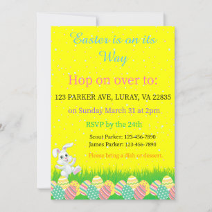 Easter Is On Its Way Invitation 
