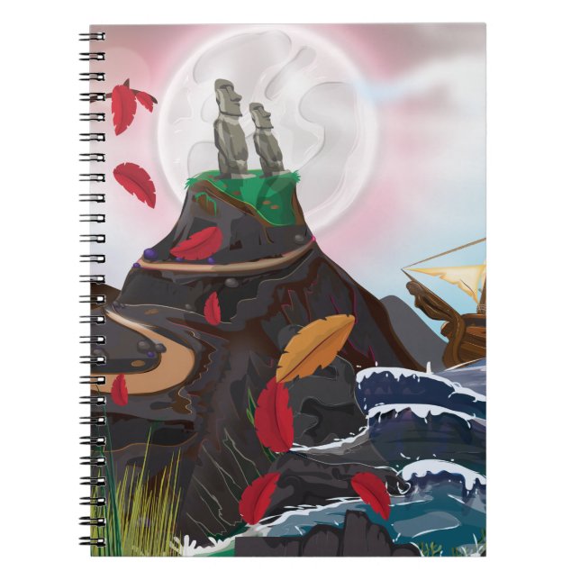 Easter Island Adventure Notebook (Front)