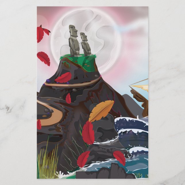 Easter Island Adventure Stationery (Front)