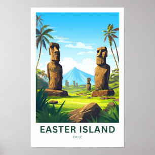 Easter Island Chile Travel Print