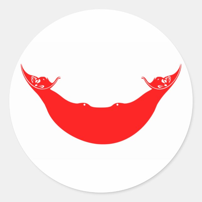 easter island classic round sticker (Front)