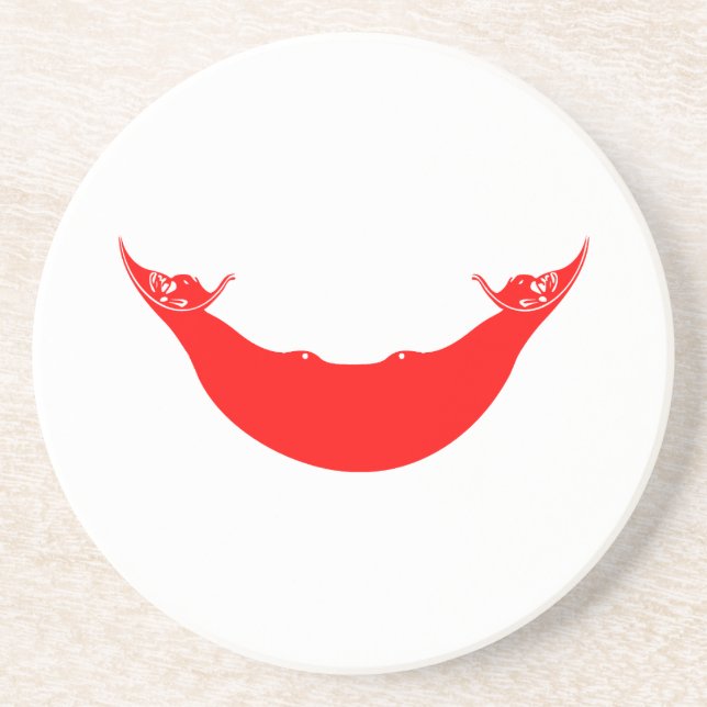 Easter Island Flag Coaster (Front)