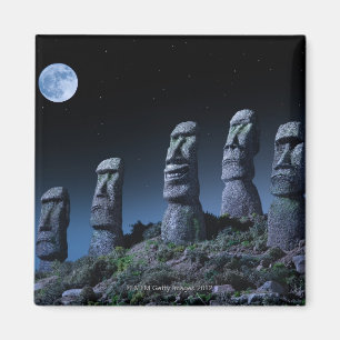 Easter Island Heads Magnet