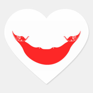 easter island heart sticker