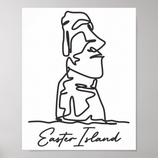 Easter Island Isla De Pascua Polynesia Chile Statu Poster (Front)