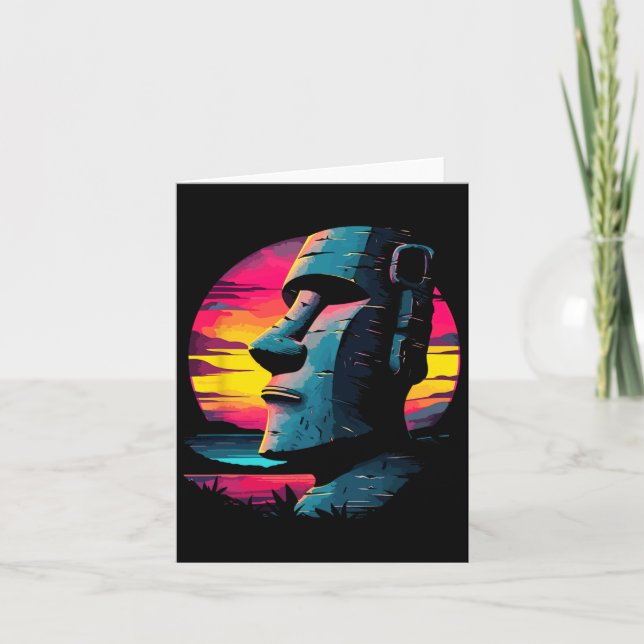 Easter Island Moai  Card (Front)