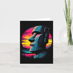 Easter Island Moai  Card