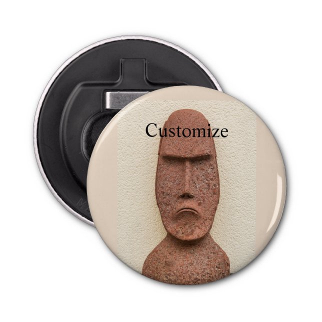 Easter Island Moai Head Thunder_Cove Bottle Opener (Front)