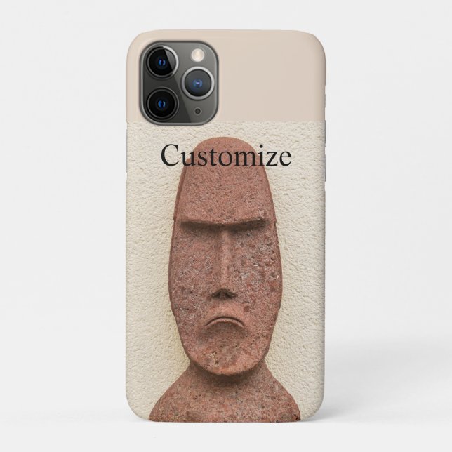 Easter Island Moai Head Thunder_Cove Case-Mate iPhone Case (Back)