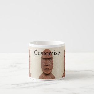 Easter Island Moai Head Thunder_Cove  Espresso Cup