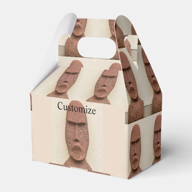 Easter Island Moai Head Thunder_Cove  Favour Box (Front Side)