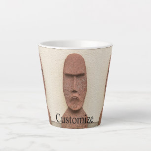 Easter Island Moai Head Thunder_Cove Latte Mug