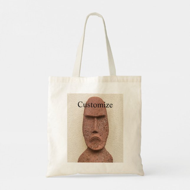 Easter Island Moai Head Thunder_Cove Tote Bag (Back)