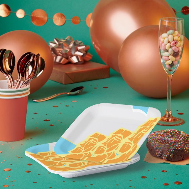 Easter Island Moai Heads Historic Paper Plates (Creator Uploaded)