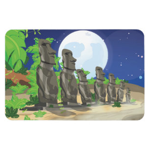 Easter Island Moai Magnet