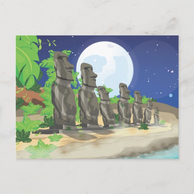 Easter Island Moai Postcard (Front)