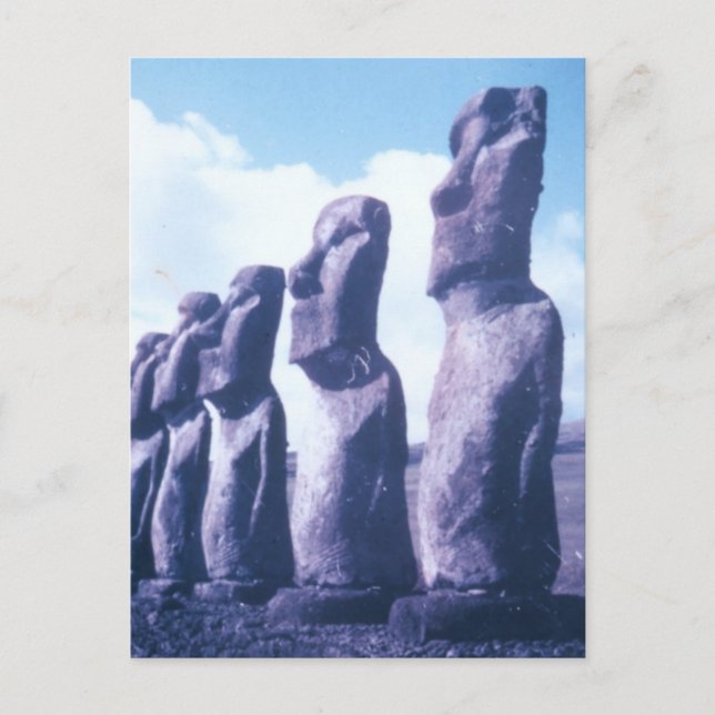 Easter Island Statues Postcard (Front)