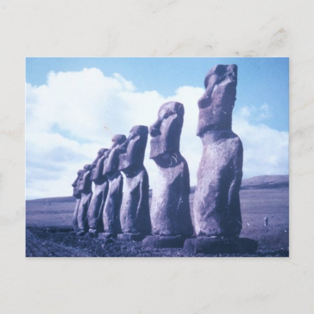 Easter Island Statues Postcard (Front)