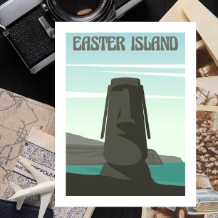 Easter Island Travel Souvenir Postcard