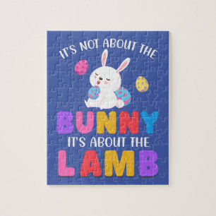 EASTER" IT'S NOT ABOUT THE BUNNY" PUZZLE! JIGSAW P JIGSAW PUZZLE