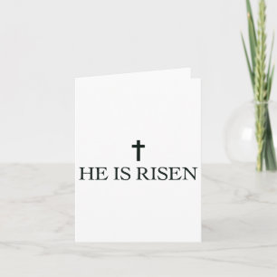 Easter Jesus Christian He Is Risen Card
