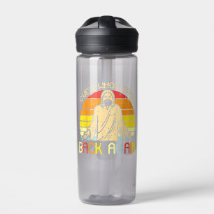 Easter Jesus Guess Whos Back Religious Christian Water Bottle