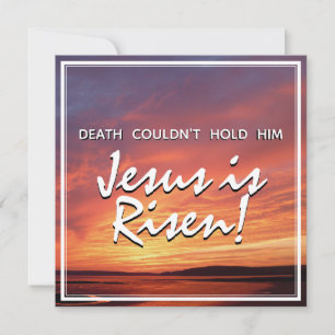 EASTER Jesus is Risen CHRISTIAN Holiday Card