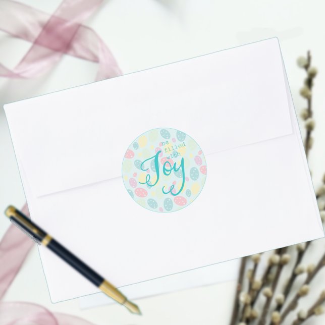 Easter Joy  Classic Round Sticker (Creator Uploaded)