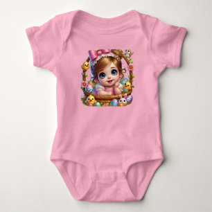 EASTER JOY ~ EASTER BABY GIRL~ Basket ~ Bodysuit