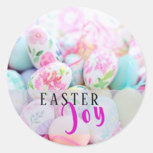 Easter Joy Easter Eggs Colourful Sticker
