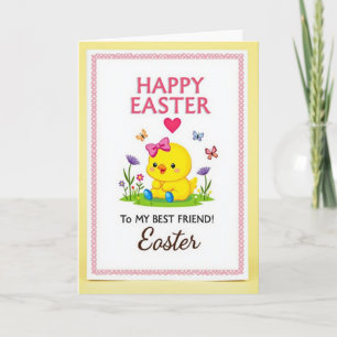 Easter Joy For Best Friend Card
