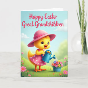 Easter Joy Great Grandchildren Card