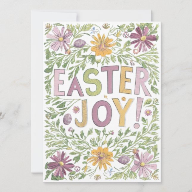 EASTER JOY HOLIDAY CARD (Front)