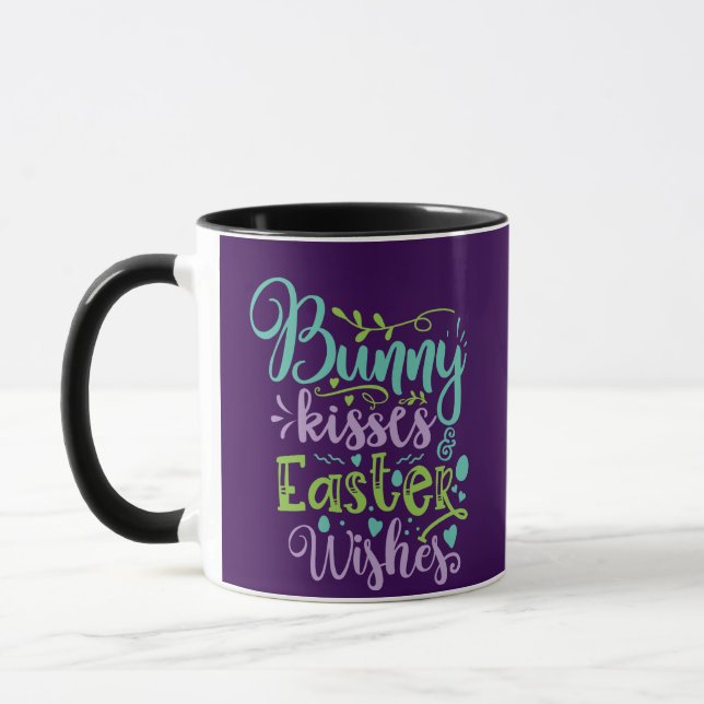 Easter kisses wishes  mug (Left)