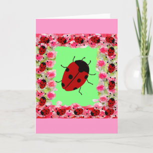 Easter Ladybug Holiday Card