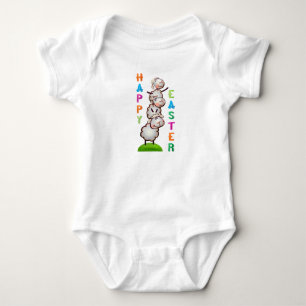 Easter Lambs Baby Bodysuit