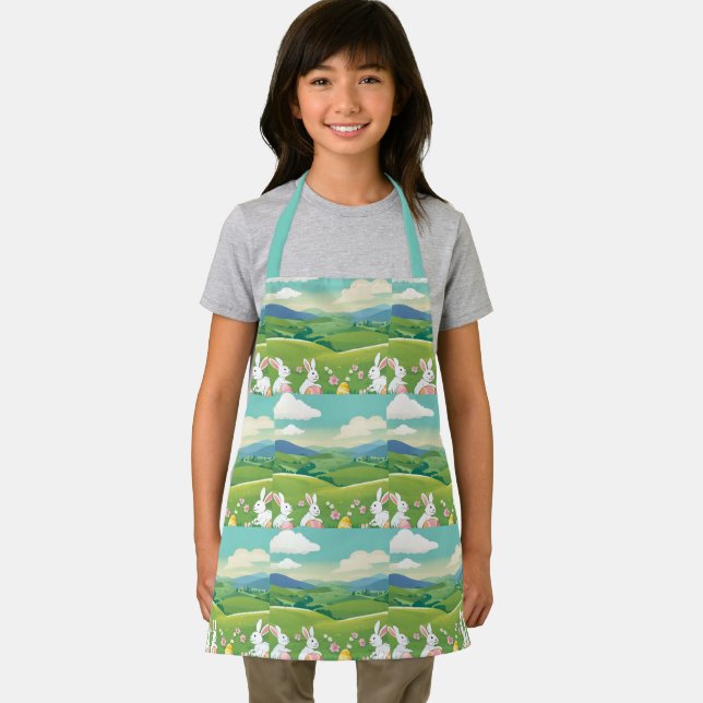 Easter landscape apron (Insitu)